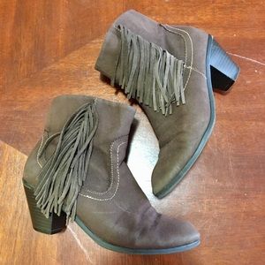 Fringe booties